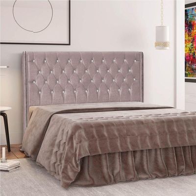 Cabeceira Queen Tóquio P04 160 Cm Suede Rosê Tca 949