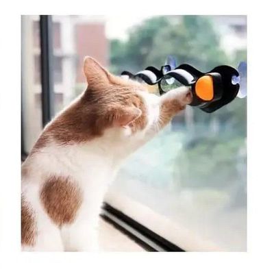 Brinquedo P/ Gato Caça Bolas C/ Guizo Orbital Pet - Fluffie