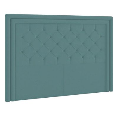 Cabeceira Queen Estocolmo P04 160 Cm Suede Turquesa Tca 946
