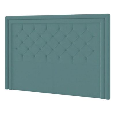 Cabeceira Queen Estocolmo P04 160 Cm Suede Turquesa Tca 946