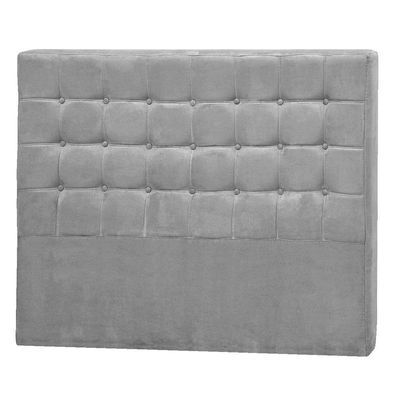 Cabeceira Queen Pequim P04 160 Cm Suede Cinza Tca 940