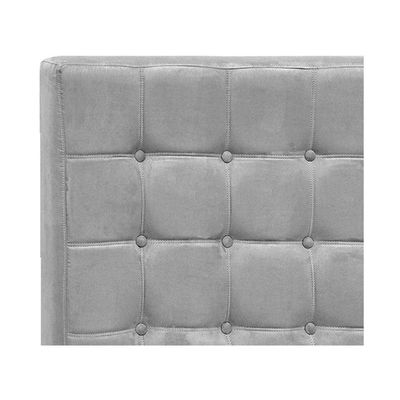 Cabeceira Queen Pequim P04 160 Cm Suede Cinza Tca 940