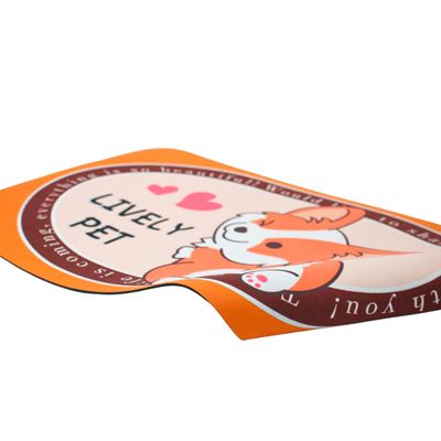 Tapete Superabsorvente de Secagem Rapida Antiderrapante Retangular Estampado mODELO:Raposa Laranja