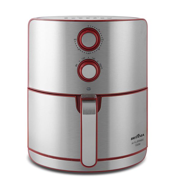 Air Fryer Britânia 4,6L Antiaderente 1500W BFR46VI 220V