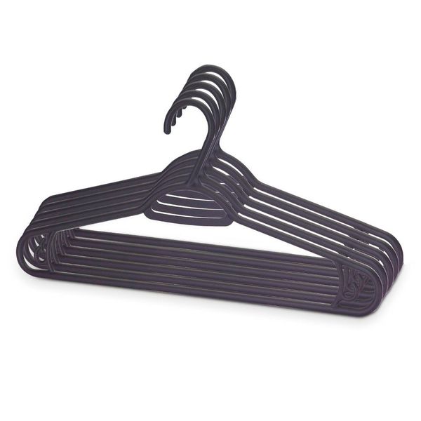 Conjunto Cabides com 5 Unidades 5032 Dasplast Preta