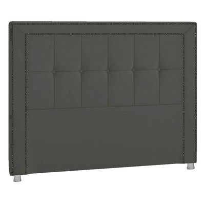 Cabeceira Queen P04 160 Cm Suede Cinza Escuro Tca 958