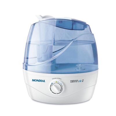 Umidificador De Ar Ultrassônico Mondial Biv Branco/azul Bivolt