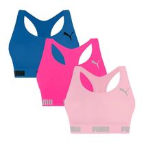 Kit 3 Tops Puma Nadador Sem Costura Feminino