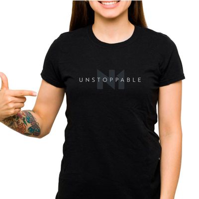 Camiseta N1 Unstoppable 100% Algodão Pima Preto GG