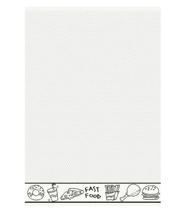 Pano De Copa Jacquard Atlantica Branco UN / Branco