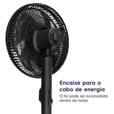 Ventilador de Coluna 40cm 6 Pás DuoForce Air EFS40 Electrolux Grafite / 220V