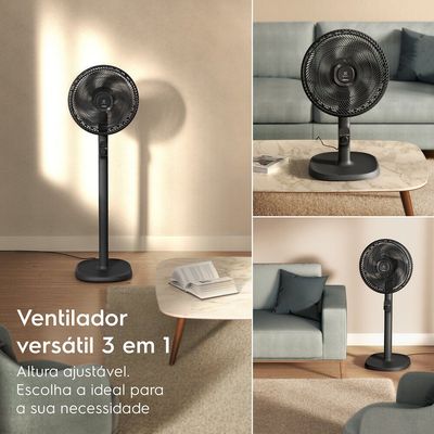 Ventilador de Coluna 40cm 6 Pás DuoForce Air EFS40 Electrolux Grafite / 220V