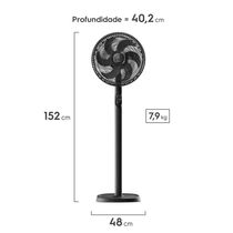Ventilador de Coluna 40cm 6 Pás DuoForce Air EFS40 Electrolux