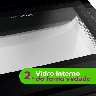 Fogão Consul 4 Bocas CFO4NAB com Mesa de Inox, Acendimento Automático e Design Frente Única Bivolt - Branco