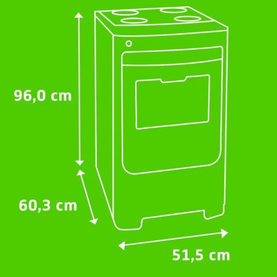 Fogão Consul 4 Bocas CFO4NAB com Mesa de Inox, Acendimento Automático e Design Frente Única Bivolt - Branco