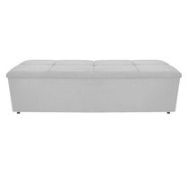 Calçadeira Munique 160cm Queen Size Corano Branco Adj Decor