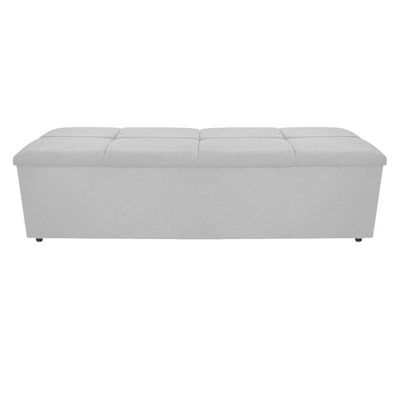 Calçadeira Munique 160cm Queen Size Corano Branco Adj Decor