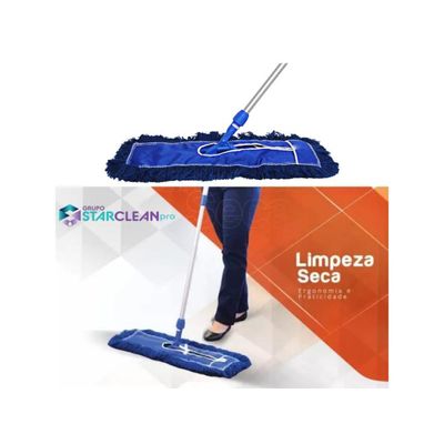 Conjunto Mop Pó Profi 120cm Eletrostático Com Cabo Starclean