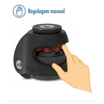 Rodízios De Elevação Com Pé Nivelador Com Espiga 275 Kg