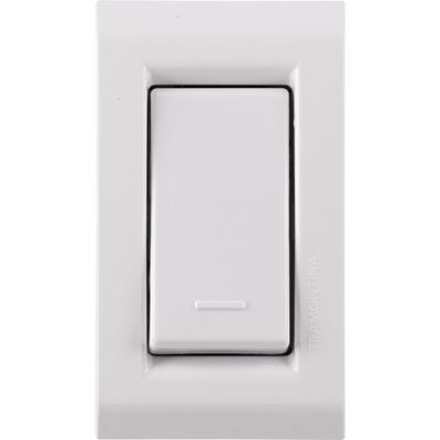 Conjunto para Movel 1 Interruptor Simples 10 A Tramontina Liz Branco