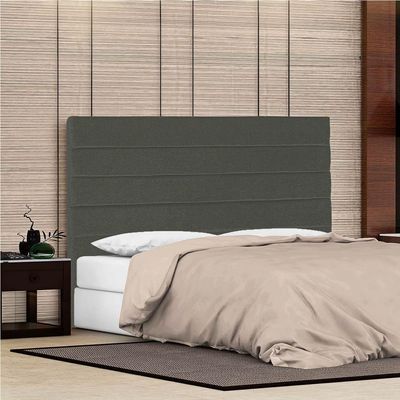 Cabeceira Queen Porto P04 160 Cm Suede Cinza Escuro