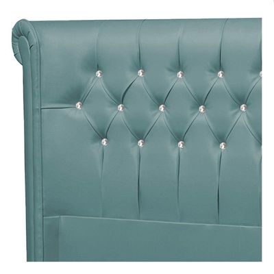 Cabeceira Queen Brescia P04 160 Cm Suede Turquesa
