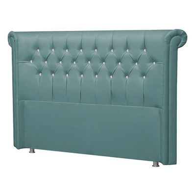 Cabeceira Queen Brescia P04 160 Cm Suede Turquesa