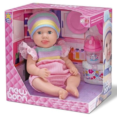 Boneca Diver New Born Brinca De Papinha - Diver Toys