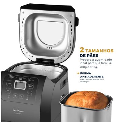 Panificadora Britânia Digital 12 Programas 3L BPNE01 220V