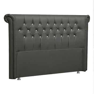 Cabeceira Queen Brescia P04 160 Cm Suede Cinza Escuro