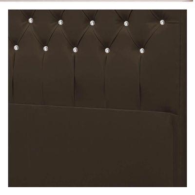 Cabeceira Queen Brescia P04 160 Cm Suede Marrom