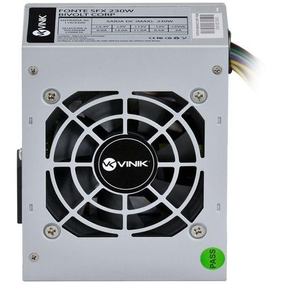Fonte Para Gabinete Slim Sfx 230W Real Bivolt Corp - Vfs230
