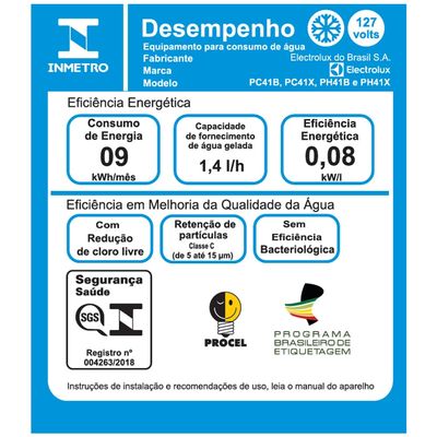 Purificador Electrolux com Compressor, Água Quente e Painel Digital Cinza (PH41X) 127V