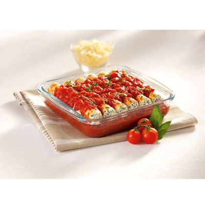 Assadeira Nadir Marinex em Vidro Quadrada 20cm 1 Peça UNICA