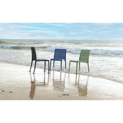 Cadeira Tramontina Isabelle Eco Em Polipropileno Oceano Clean Preto