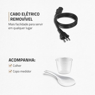 Panela de Pressão Elétrica Digital 6L Mondial Preto e Inox - PE-60-6L-I 127V