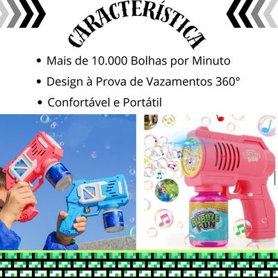 Lança Bolhas De Sabão água Brinquedo 50ml Brinquedo De Bolha Bolinhas Automático Azul