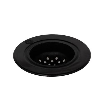 Ralo de Pia 8,5cm x 5,5cm Preto em Silicone
