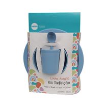 Kit Refeição Infantil Linha Alegria Azul em
