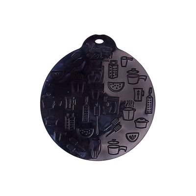 Almofada de Silicone Preta 19cm Para Fogão De