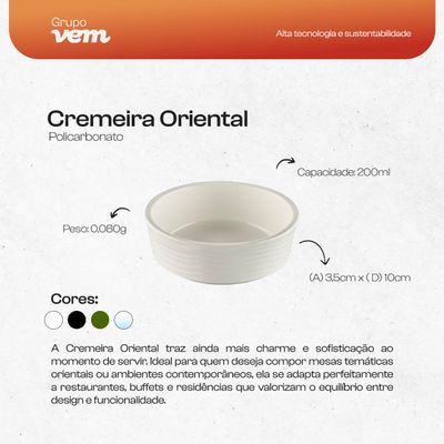 Cremeira Oriental 200ml Natural em