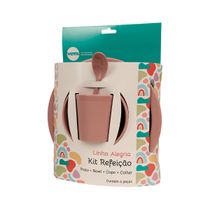 Kit Refeição Infantil Linha Alegria Rose em