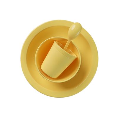 Kit Refeição Infantil Linha Alegria Amarelo em