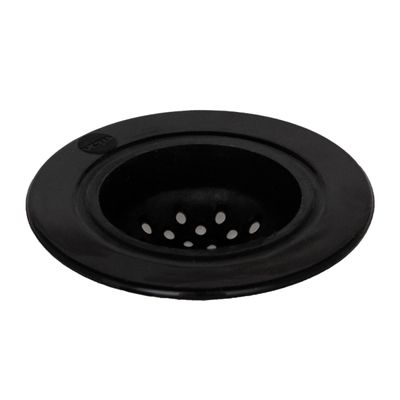 Ralo de Pia 12cm x 7cm Preto em Silicone