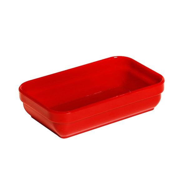 Travessa Cheff Retangular 250ml Vermelha em