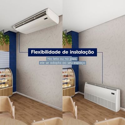 Ar-condicionado Piso Teto Electrolux Twin Inverter 36.000 BTUs Frio Efficient (DI60F/DE60F) 220V
