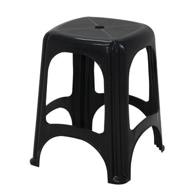 Kit 12 Banqueta Tramontina Niteroi em Polipropileno Preto