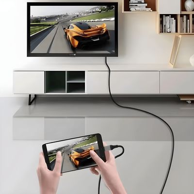 Cabo Adaptador Usb C Para Hdmi 4K 2M celular função desktop