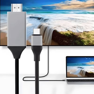 Cabo Adaptador Usb C Para Hdmi 4K 2M celular função desktop