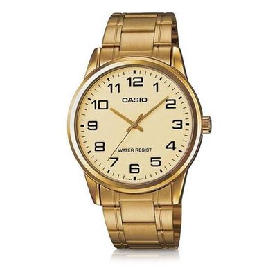 Relógio Casio Masculino Ref:Mtp-V001g-9budf Clássico Dourado